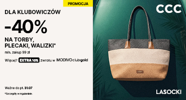 Teraz w CCC tylko w Modivoclub torby, plecaki i walizki aż 40% taniej!