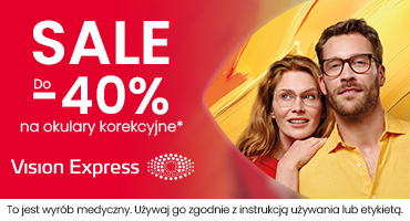 Okulary korekcyjne nawet do -40%* – letnia wyprzedaż Vision Express